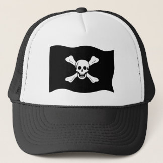 Gorra De Camionero Cráneo y bandera pirata