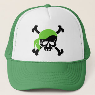Gorra De Camionero Cráneo y bandera pirata 4
