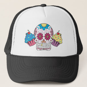 Gorra De Camionero Cráneo y magdalenas del azúcar