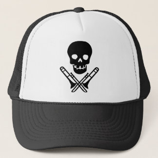 Gorra De Camionero cráneo y trombones