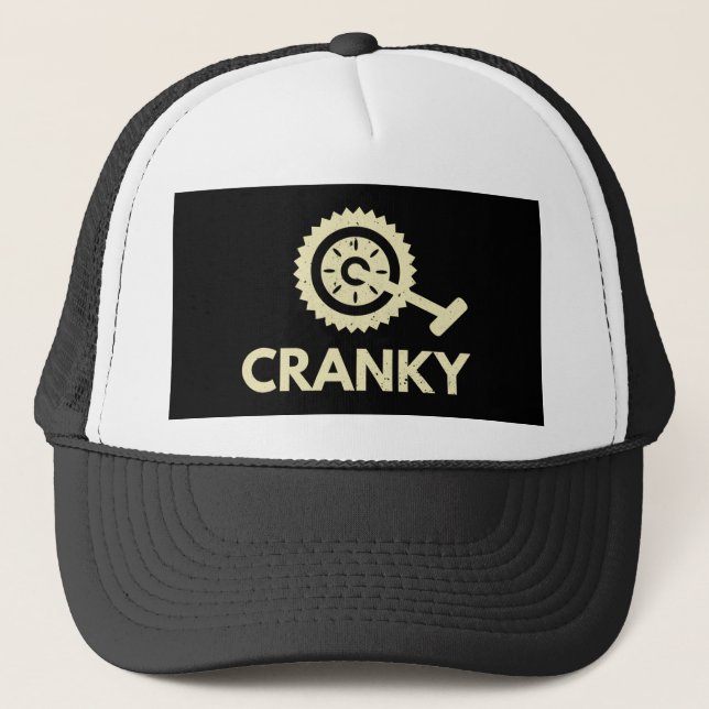 Gorra De Camionero Cranky / Bicicleta/ Ciclista (Anverso)