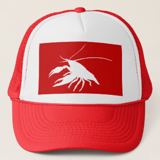 Gorra De Camionero crawfish's silhouette (White)