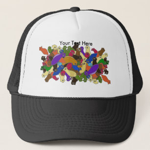 Gorra De Camionero Crazy Cross Eyed Planarian Worms rediseñado