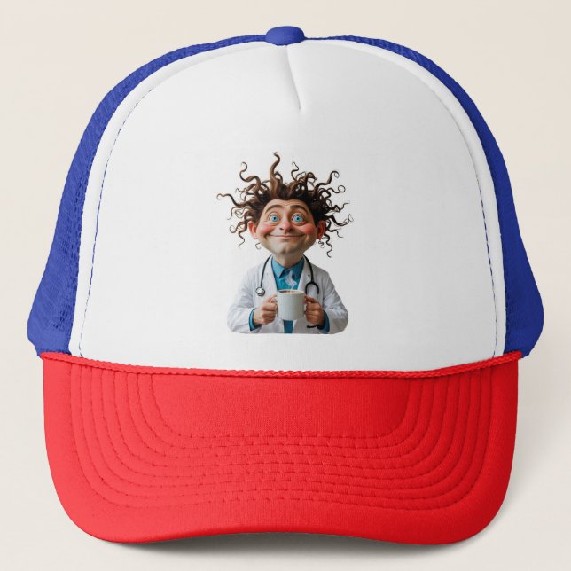 Gorra De Camionero Crazy Doctor Coffee Cap (Anverso)