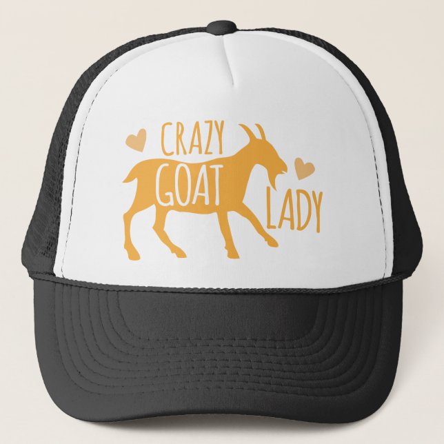 Gorra De Camionero Crazy Goat Lady (Anverso)