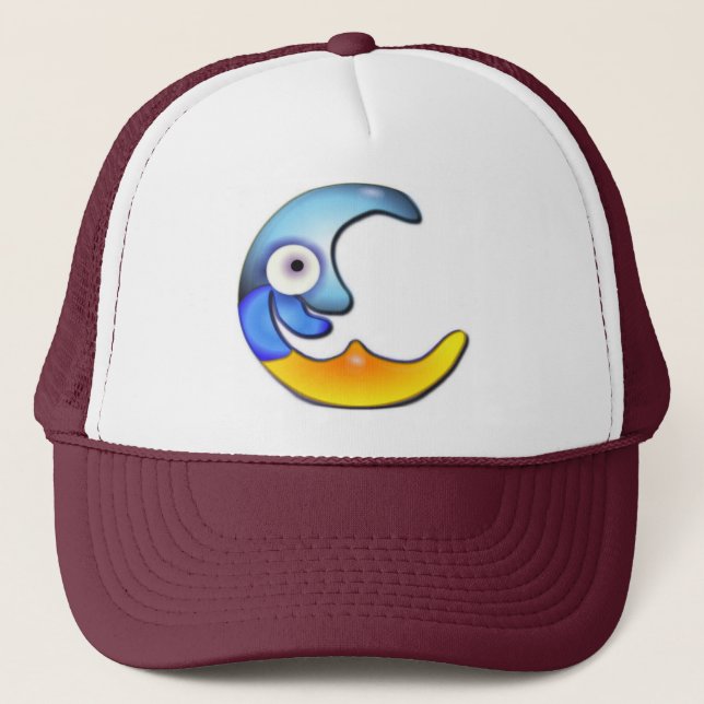 Gorra De Camionero Crazy Moon Personalizado Cap (Anverso)