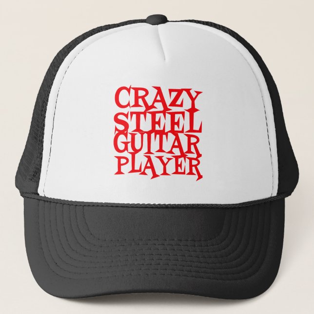 Gorra De Camionero Crazy Steel Guitar Player (Anverso)