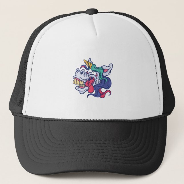 Gorra De Camionero Crazy Unicorn (Anverso)