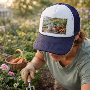 Gorra De Camionero Crea tu propio café antes de la jardinería