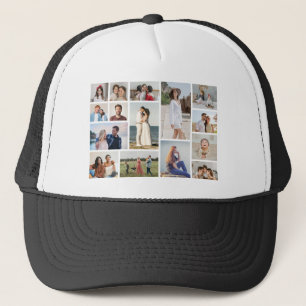 Gorra De Camionero Crea tu propio collage de 15 fotos