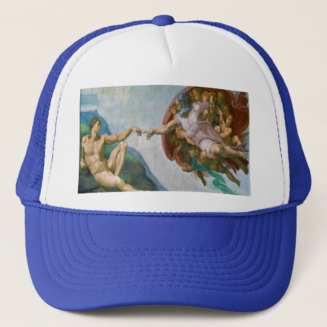 Gorra De Camionero Creación de Adán - Miguel Ángel 1475 - 1564 (Anverso)