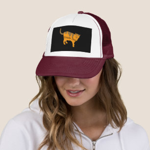 Gorra De Camionero Crear texto impreso con una capa de percha de gato