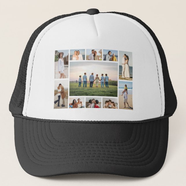 Gorra De Camionero Create Your Own 11 Photo Collage (Anverso)