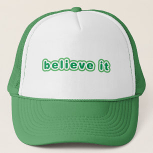 Gorra De Camionero Cree en ello (Verde)