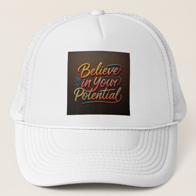 Gorra De Camionero Cree en su potencial (Anverso)