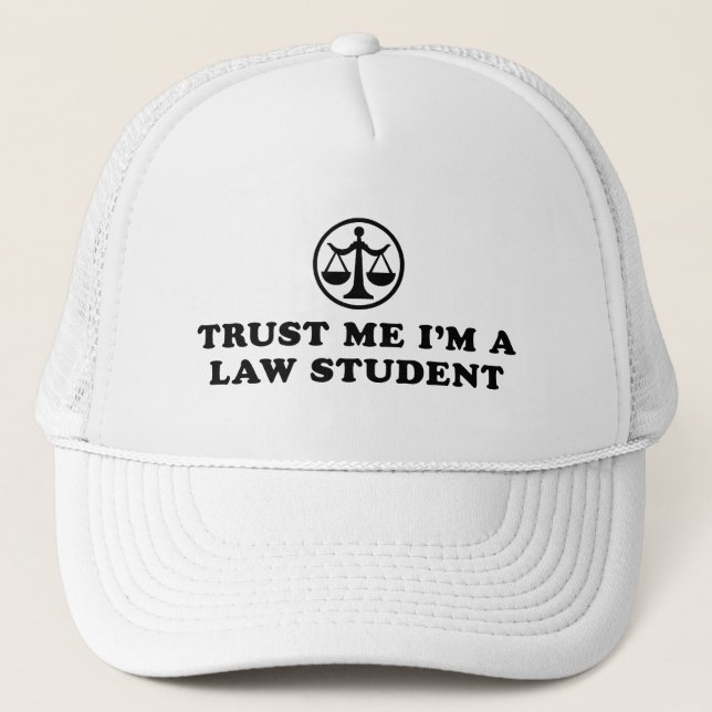 Gorra De Camionero Créeme, soy estudiante de Derecho (Anverso)
