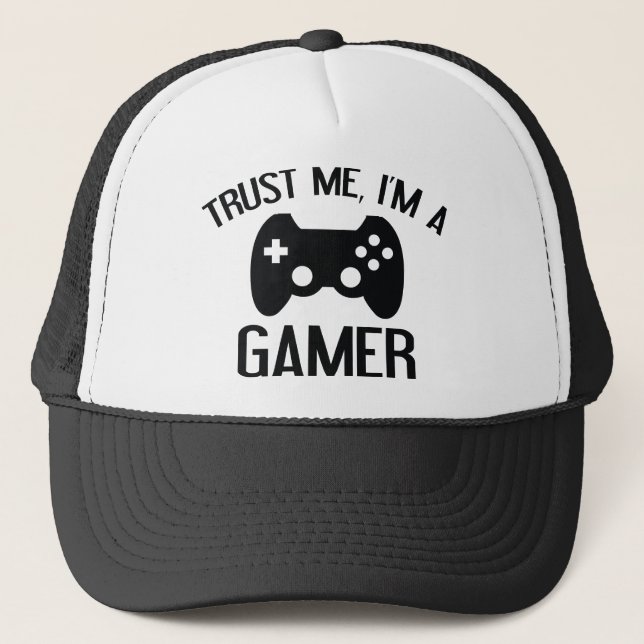 Gorra De Camionero Créeme, soy un jugador (Anverso)