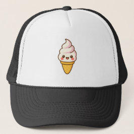 Gorra De Camionero Crema de hielo de Kawaii dulce