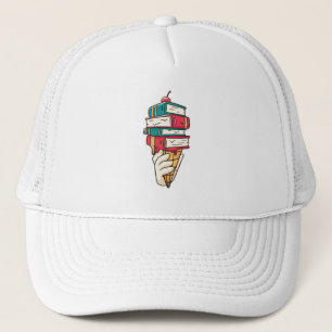 Gorra De Camionero Crema de hielo de libros