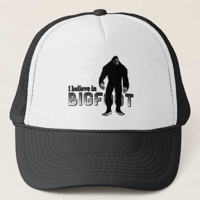 Gorra De Camionero Creo en BIGFOOT (Anverso)