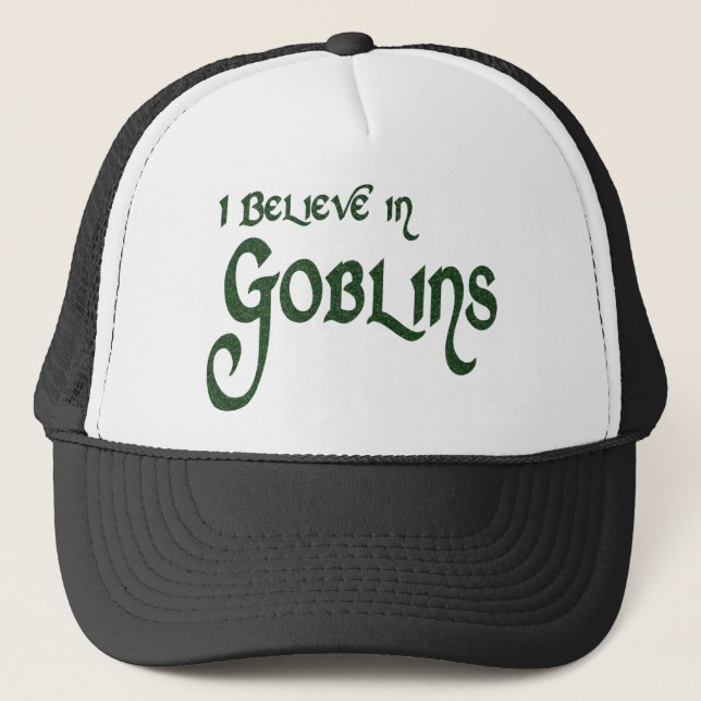 Gorra De Camionero Creo en Goblins (Anverso)