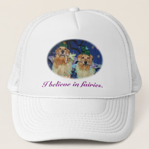 Gorra De Camionero Creo en hadas del golden retriever