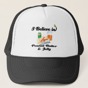 Gorra De Camionero creo en la mantequilla de cacahuate y la gelatina