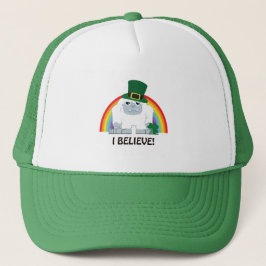 Gorra De Camionero ¡Creo! Leprechaun Yeti