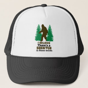 Gorra De Camionero Creo que hay SQUATCH en estas maderas