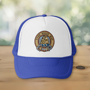 Gorra De Camionero Crest de Clan Haig sobre Tartán de cuadros