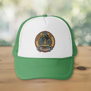 Gorra De Camionero Crest de Clan MacLellan sobre Tartán Antiguo