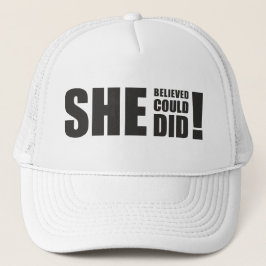 Gorra De Camionero ¡Creyó Que Podía, Lo Hizo!