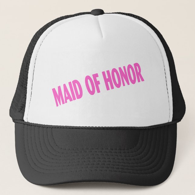 Gorra De Camionero Criada del honor que casa rosa (Anverso)