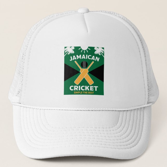 Gorra De Camionero Cricket de Jamaica (Anverso)