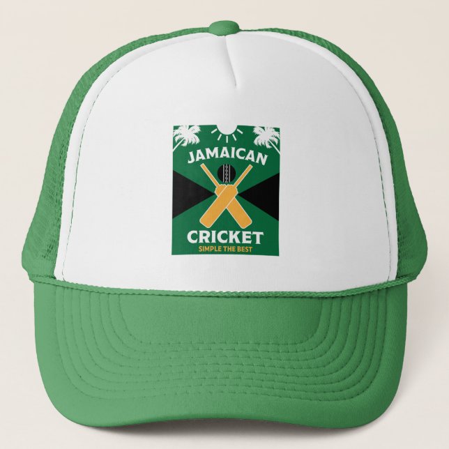 Gorra De Camionero Cricket de Jamaica (Anverso)