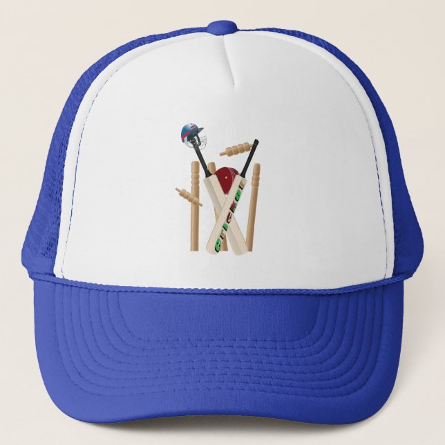 Gorra De Camionero Cricket El juego, (Anverso)