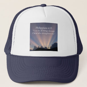 Gorra de camionero cristiana Filipenses 4:13
