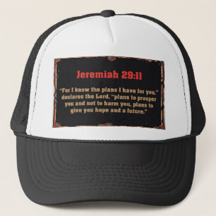 Gorra de camionero cristiana Verso de la Biblia Je