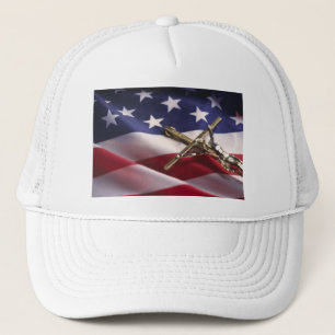 GORRA DE CAMIONERO CRISTIANO AMERICANO PATRIÓTICO