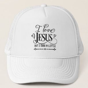 Gorra De Camionero Cristiano divertido - Amo a Jesús pero maldigo un