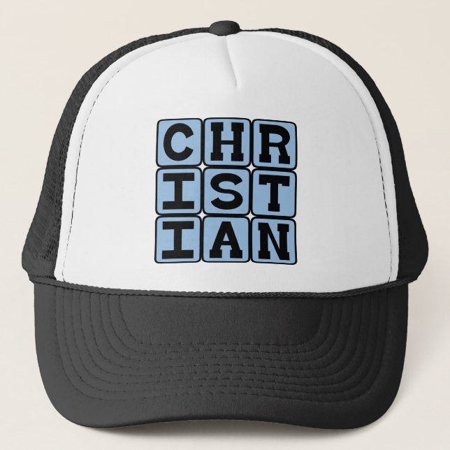 Gorra De Camionero Cristiano, miembro de la religión (Anverso)