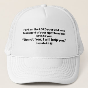 Gorra De Camionero Cristiano potente de la impresión del verso de la
