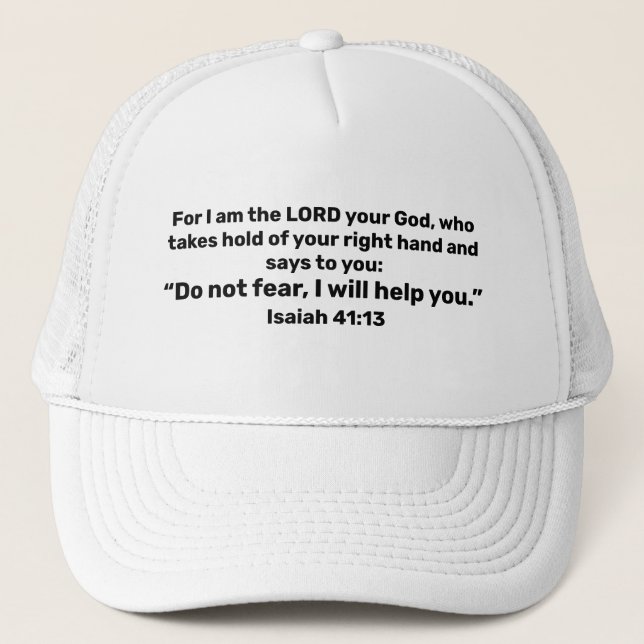 Gorra De Camionero Cristiano potente de la impresión del verso de la (Anverso)