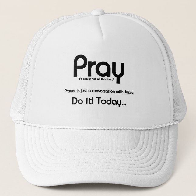 Gorra De Camionero Cristiano Pray (Anverso)