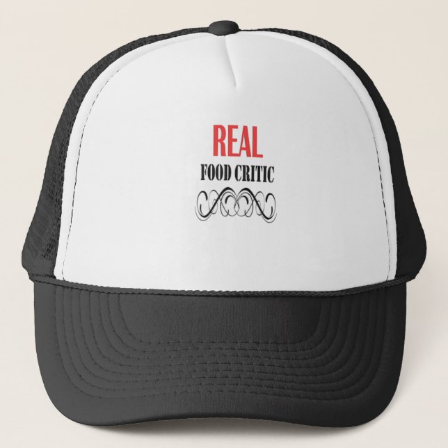 Gorra De Camionero Crítico de la comida real (Anverso)