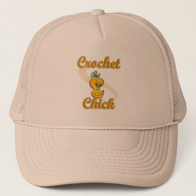 Gorra De Camionero Crochet Chick (Anverso)