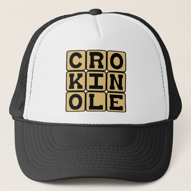 Gorra De Camionero Crokinole, juego de mesa (Anverso)