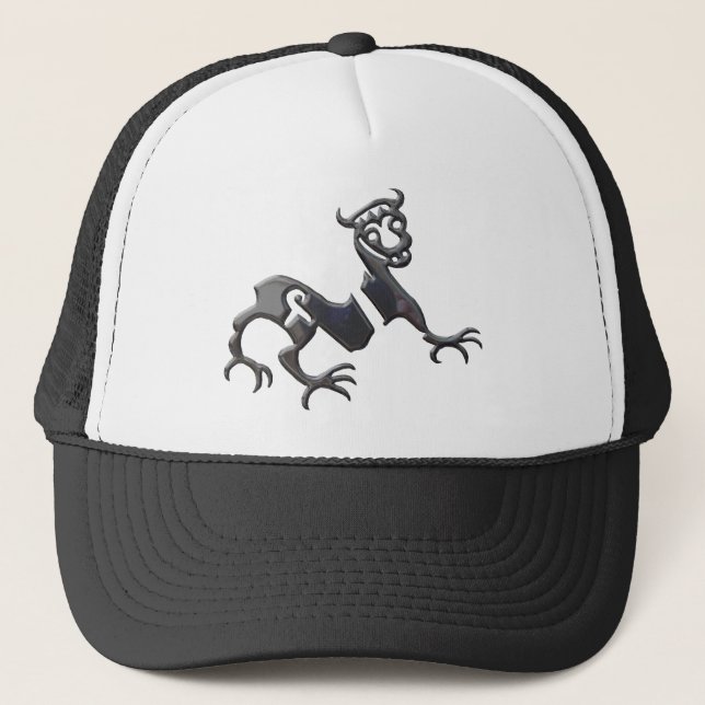 Gorra De Camionero Cromo negro Novgorod Dragon (Anverso)