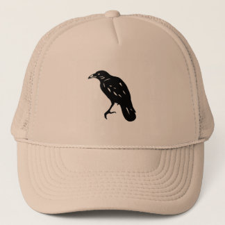 Gorra De Camionero CROW カラス 切り絵 cutout picture