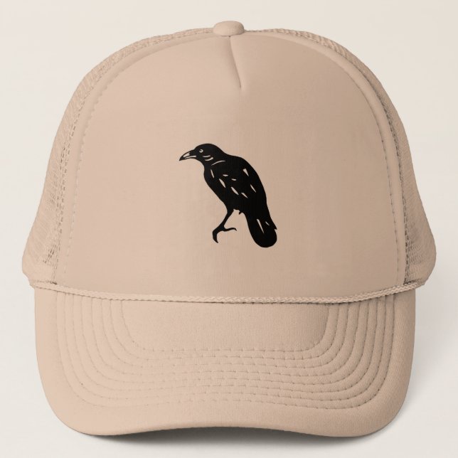 Gorra De Camionero CROW 　カラス　切り絵　cutout picture (Anverso)
